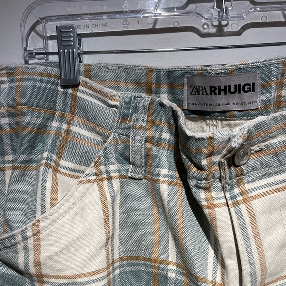 ZARA RHUIGI Plaid Cargo Pants | Men’s US 34 | Utility Streetwear - Picture 4 of 12